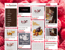 Tablet Screenshot of infusion-catering.com